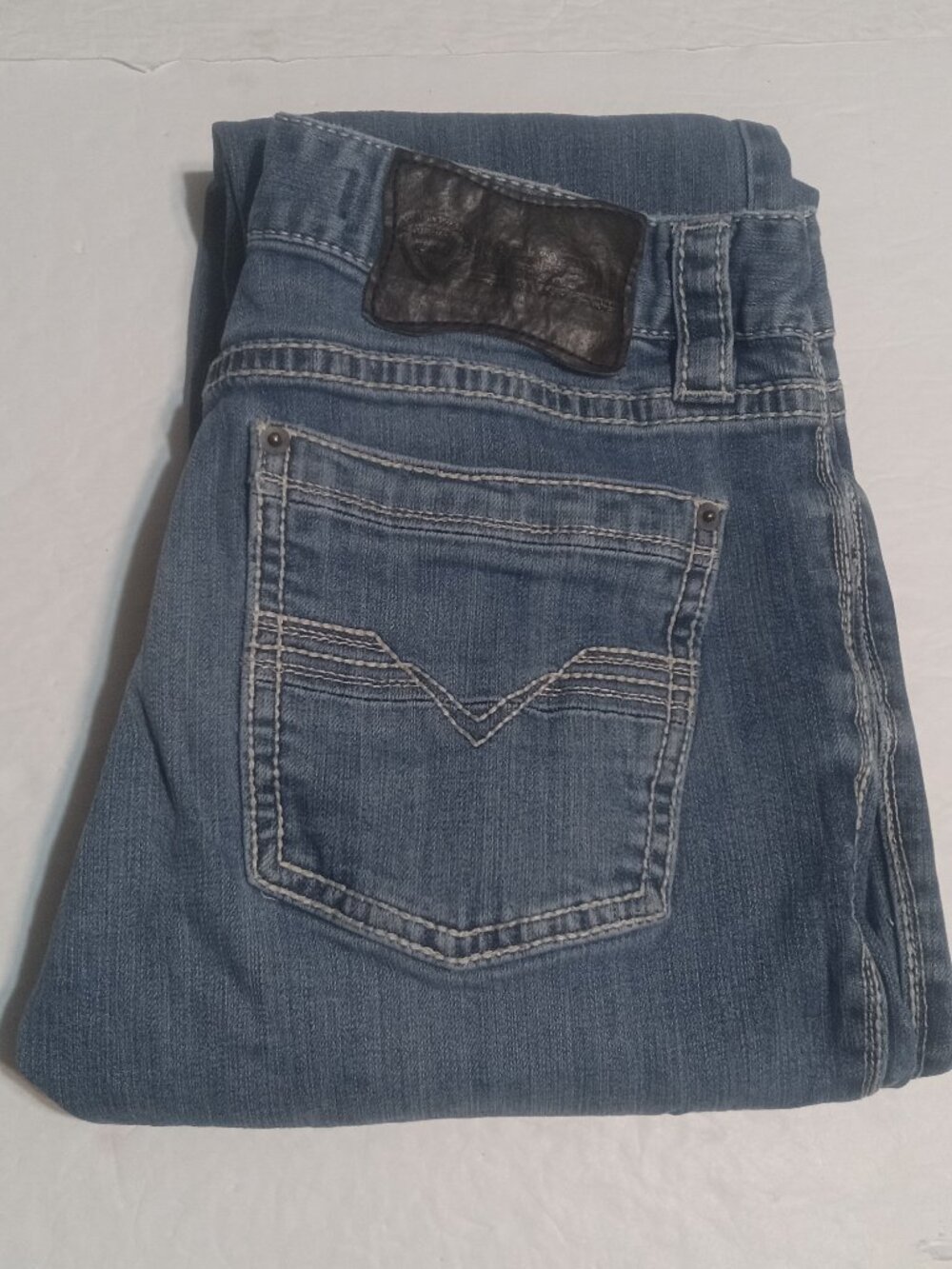Rock & Roll Denim Men's Pistol Stretch Low Rise Regular Fit Straight Leg Jeans